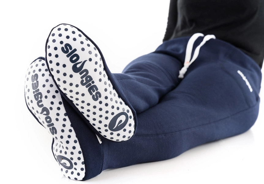 Adult Sloungies Unisex - Navy - Unisex loungewear jogging bottoms with feet - Sizes Small to Xtra Large