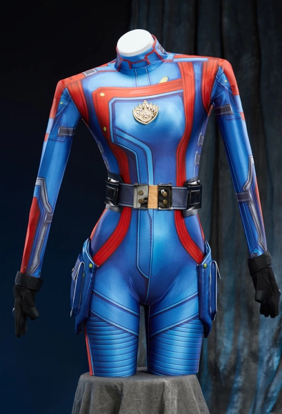 Rival Girl Super Heroine Halloween Cosplay Costume Bodysuit with Belt and Gloves