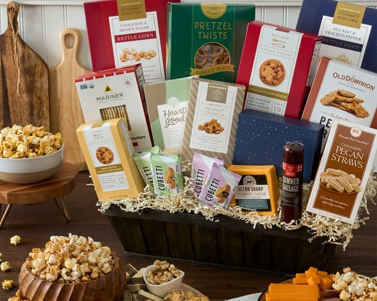 Deluxe Snack & Chocolate Gift Basket