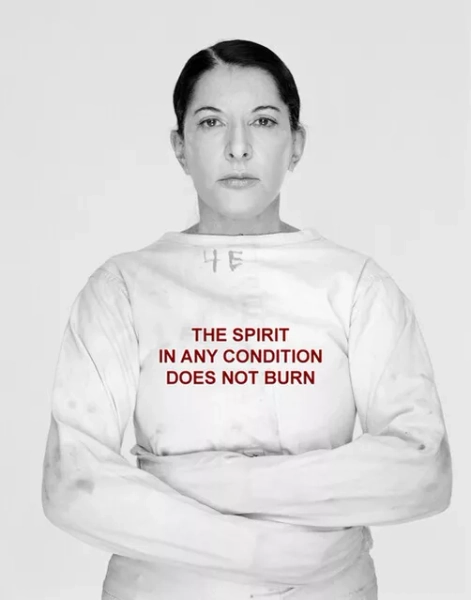 Marina Abramović | The Spirit in Any Condition Does Not Burn (2011) | Available for Sale | Artsy
