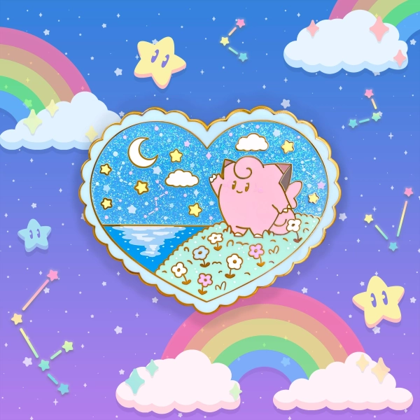 Clefairy Moonlight Melody Enamel Pin