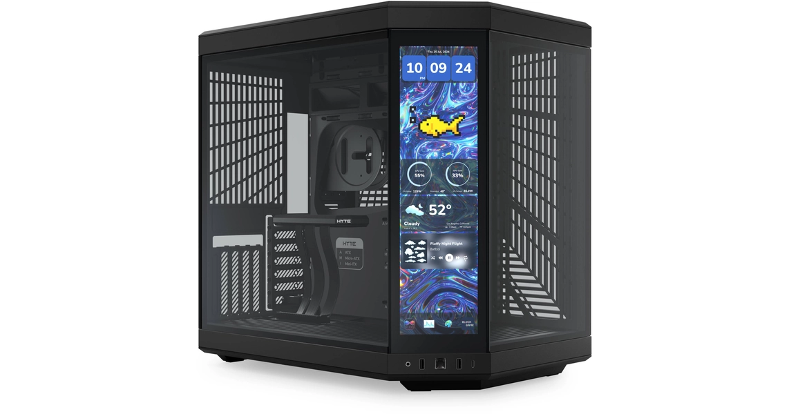 HYTE Y70 Touch Infinite Mid-Tower Case (Pitch Black)
