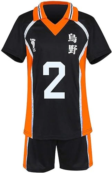 Gurbanton Anime Costume Jersey Karasuno High School Volleyball Uniform Cosplay Shirt Shorts
