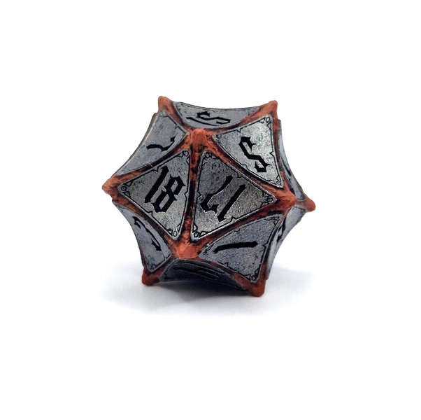 D20 Dice Baldur's Gate 3 Themed - Hand Painted Astral Prism
