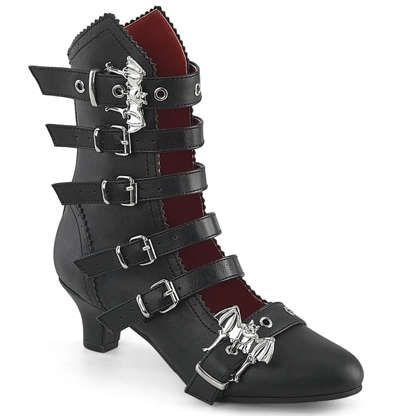 Flora-1035 | Black Vegan Leather / 6