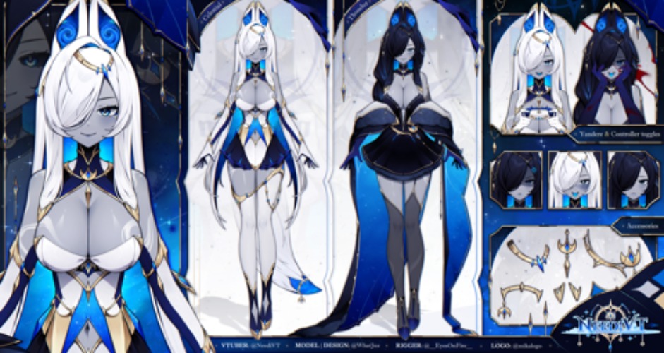 Celestial Fox VTuber Model Bundle