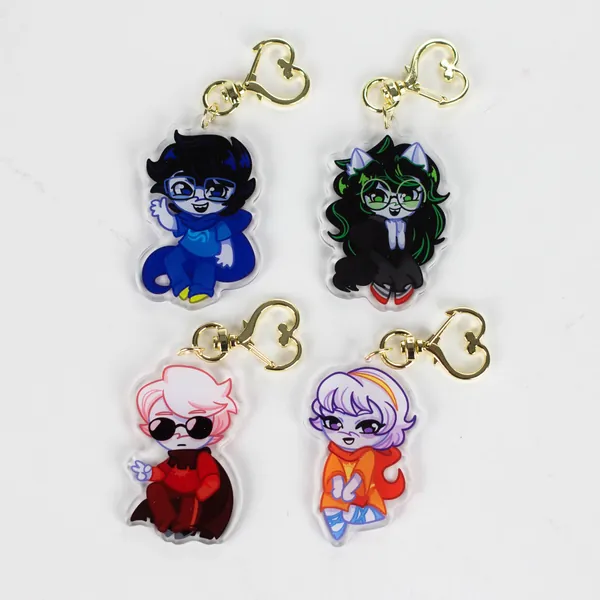Homestuck - Beta Kids Acrylic Keychains / Charms - 2.5”