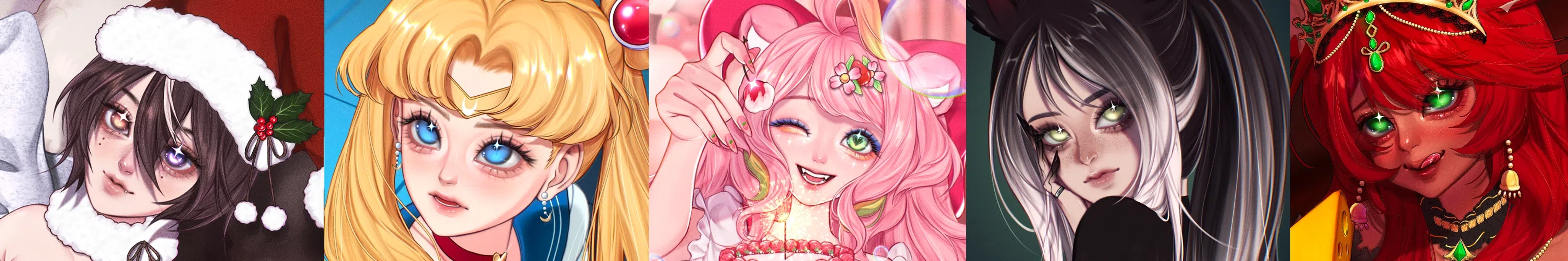 Eyes banner art commission from Linori (@LinoriNg_2605)