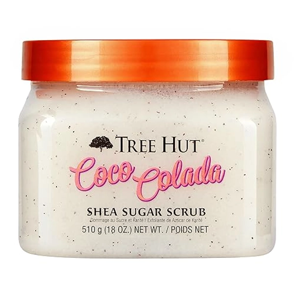 Tree Hut Shea Sugar Scrub Coco Colada, 510.3 g, Ultra Hydrating and Peeling Scrub for Nourishing Essential Body Care