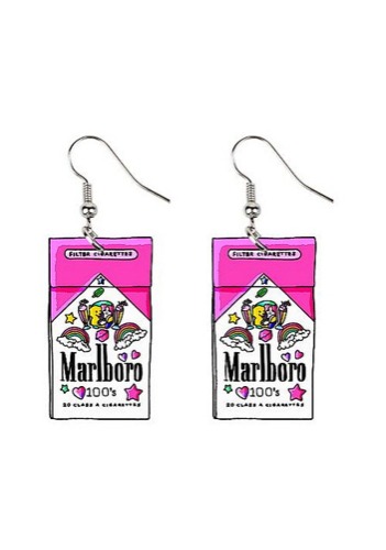 Y2K Rainbow Cigarette Case Earrings Cherrykitten | Default Title