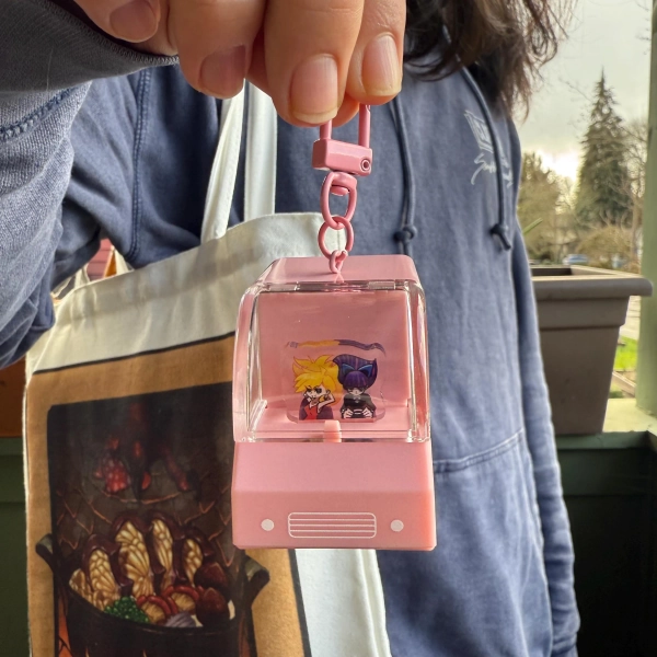 Panty and Stocking Car 2” 3D Charm with metal clasp