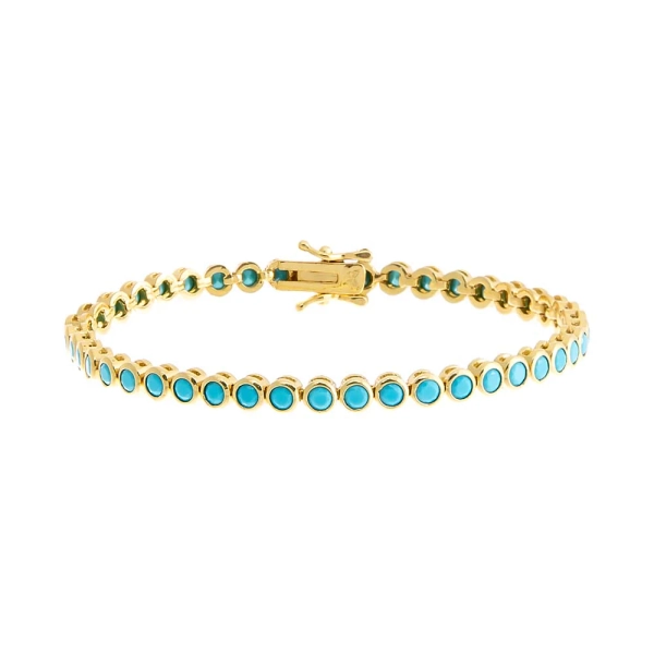 Colored Bezel Tennis Bracelet