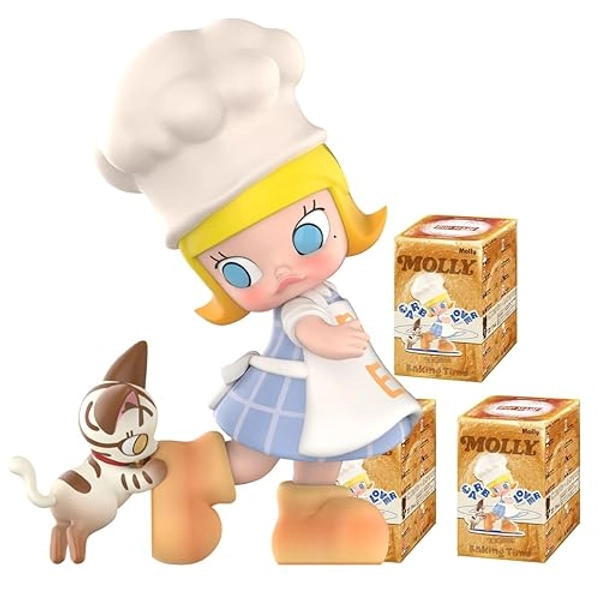 POP MART MOLLY Carb-Lover Series Figures 3Boxes Figure Premium Design Gifts for Women Fan-Favorite Collectible Chic Art Toy Action Figure