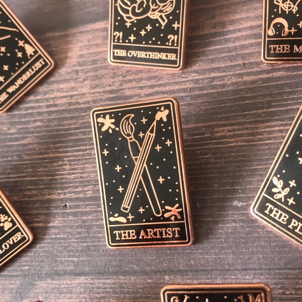The Artist Tarot Card Enamel Pin | Art Gift | Lapel Pin, Badge | Hard Enamel