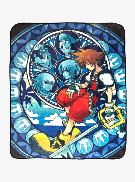 Disney Kingdom Hearts Poster Throw Blanket