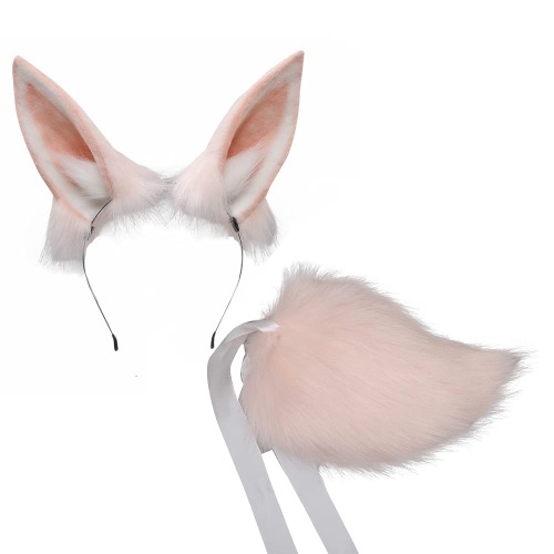 Cute Pink Bunny ears + tail