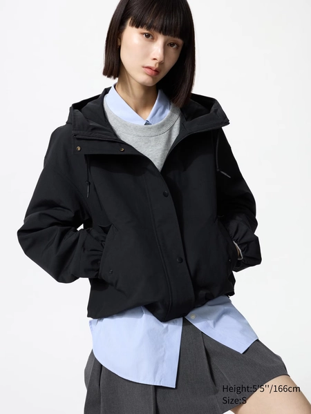Womens Cotton Blend Short Parka | UNIQLO UK