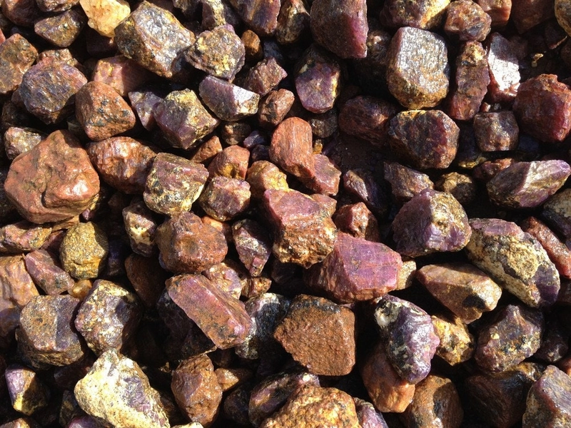 Fantasia Materials: 1 lb Premium Grade Sapphire and Ruby Rough - Raw Natural Crystals for Tumbling, Wrapping, Polishing, Reiki and More!