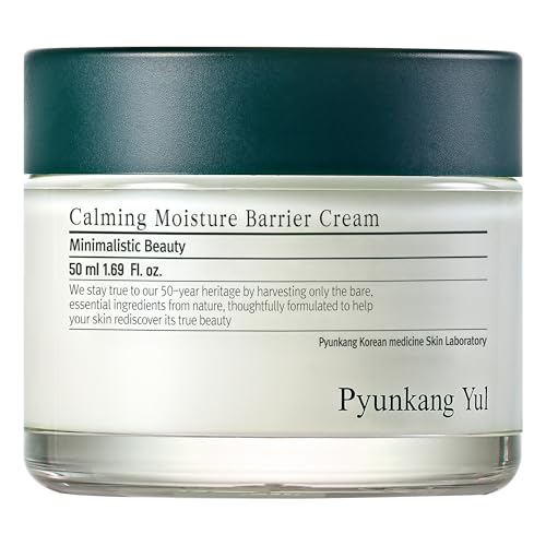 Pyunkang Yul [PKY] Calming Moisture Barrier Cream Instantly Soothes Sensitive Skin, Hyaluronic Acid & Ceramide for Hydration, Vegan, Korean Skincare (1.69 Fl. Oz, 50ml) - Calming Moisture Barrier Cream 50ml