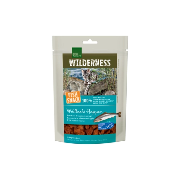 REAL NATURE WILDERNESS Fish Snack Wildlachs-Happen, 35 g