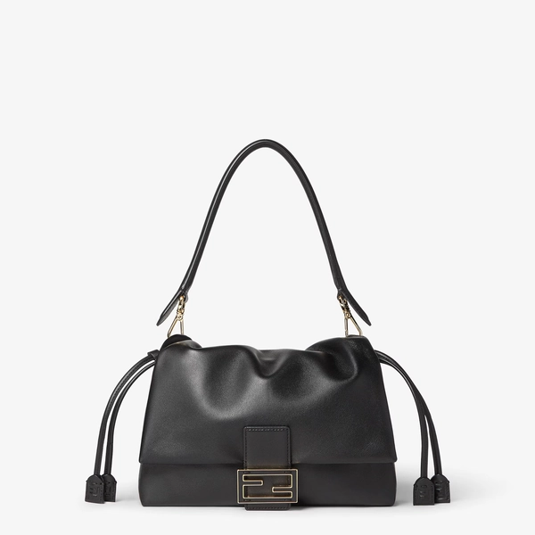 Mamma Baguette MediumBlack nappa leather bag