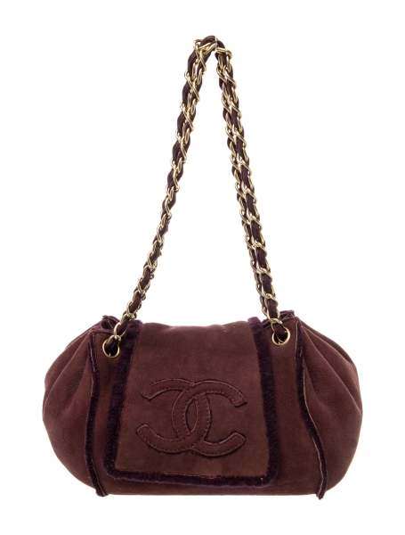 Small Shearling Accordion Flap