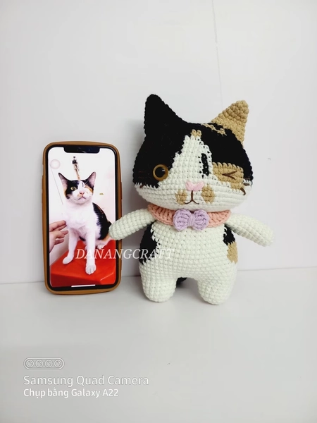 Custom Cat Plush, Custom Stuffed Cat, Cat Stuffed Animal, Custom Crochet Cat, Personalized Cat, Custom Cat Portrait