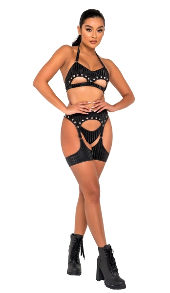 Roma Studded Garter Belt Harness
