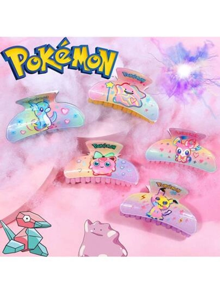 pocket monsters Cute Pokemon Hair Claw Clips Kawaii Hair Claw Hair Accessories, Ideal Gift For Valentine's Day