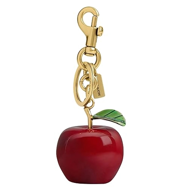 Coach Women's Small Apple Bag Charm Keychain