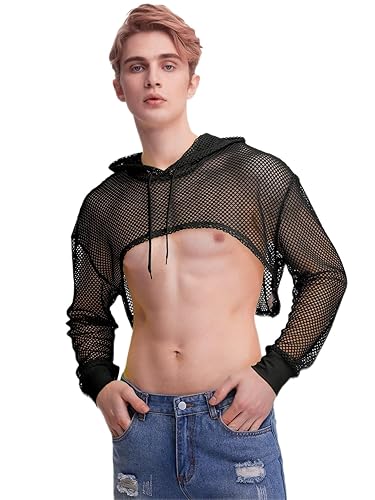 Fishnet Hoodie Crop