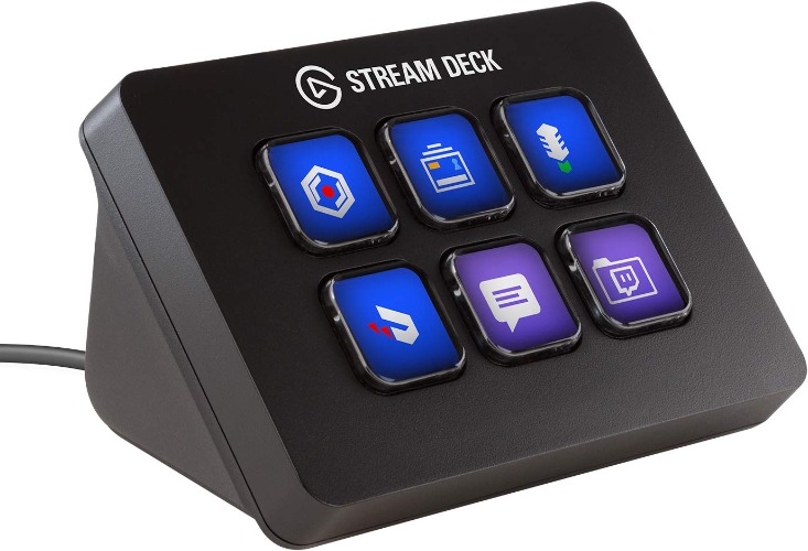 Elgato Stream Deck Mini – Controlador compacto de estudio, 6 teclas macro, activa acciones en apps y software como OBS, Twitch, YouTube y otros, funciona en Mac y PC