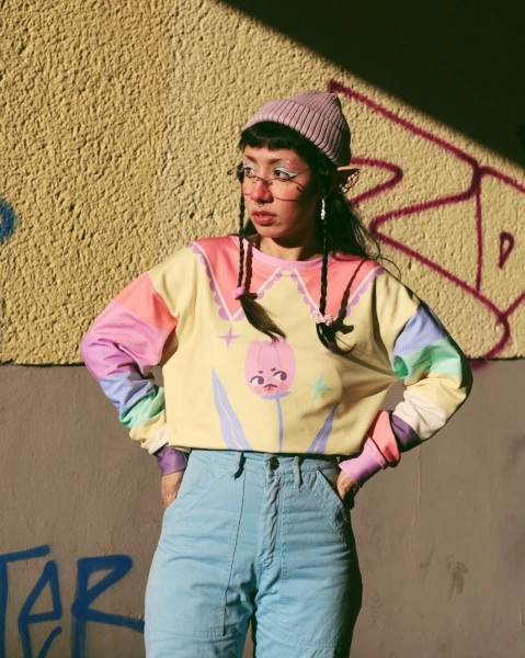 Pastel Tulips - Sweatshirt