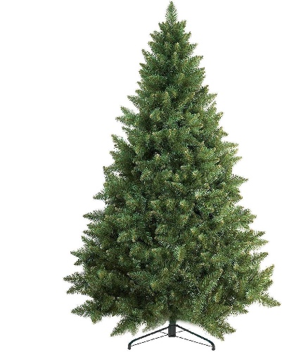 Prextex 6 Ft Premium Christmas Tree with 1200 Tips for Fullness - Artificial Canadian Fir Full Bodied Pop Up Christmas Tree with Metal Stand, Xmas Tree Home Decor, Lightweight and Easy to Assemble