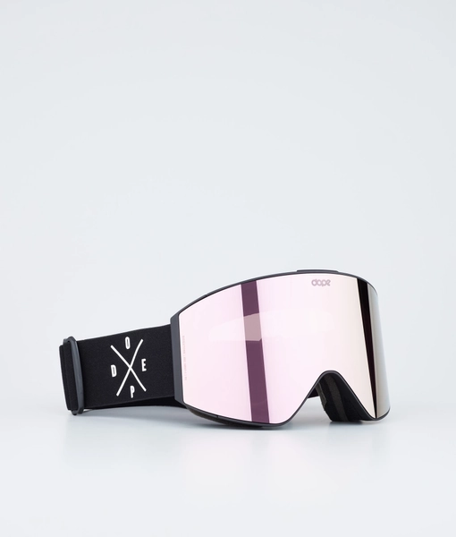Dope Sight Men's Ski Goggles Black/Champagne Mirror