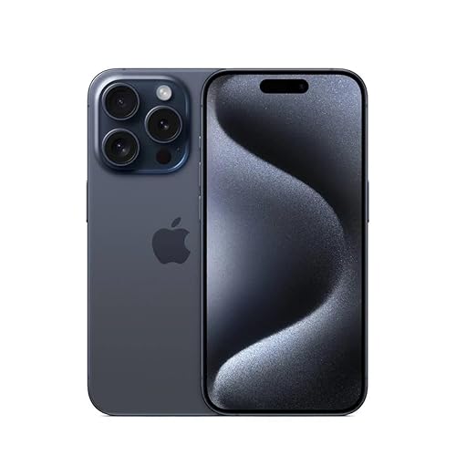 Apple iPhone 15 Pro Max, 1TB, Blue Titanium - AT&T (Renewed) - AT&T - Blue Titanium - 1TB