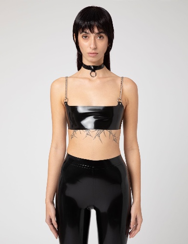 Bralette "Chain" in Lattice -30% | 1-2 settimane / S / Nero