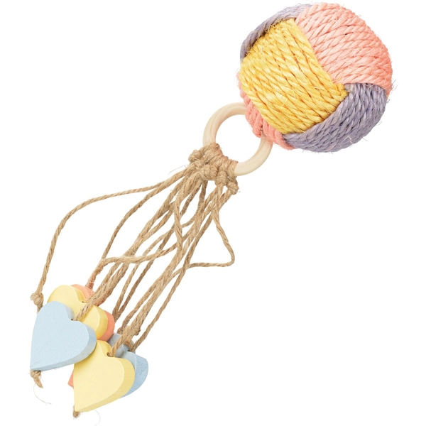 AniOne Jouet balle en sisal Pepe&Kitty pour chat