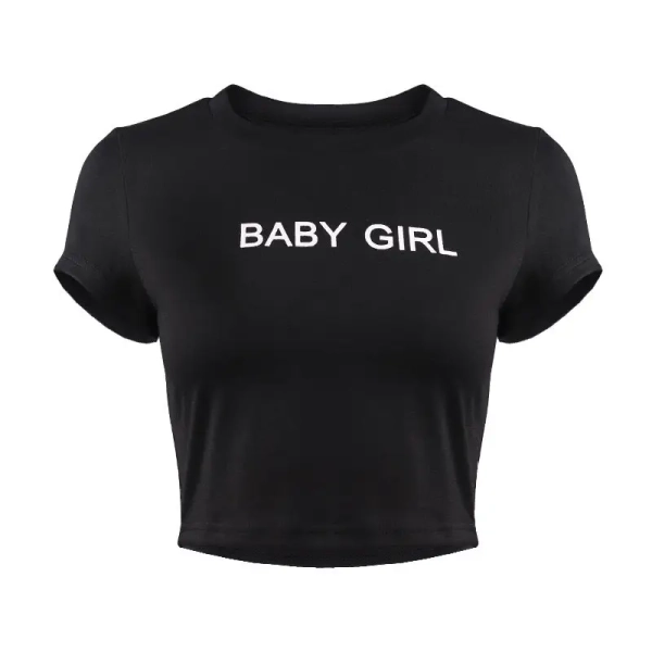 Adorable Baby Girl T-Shirt Crop Top for Summer Fun