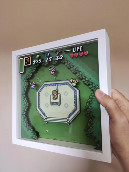 Zelda A link to the past 3d Shadow Box