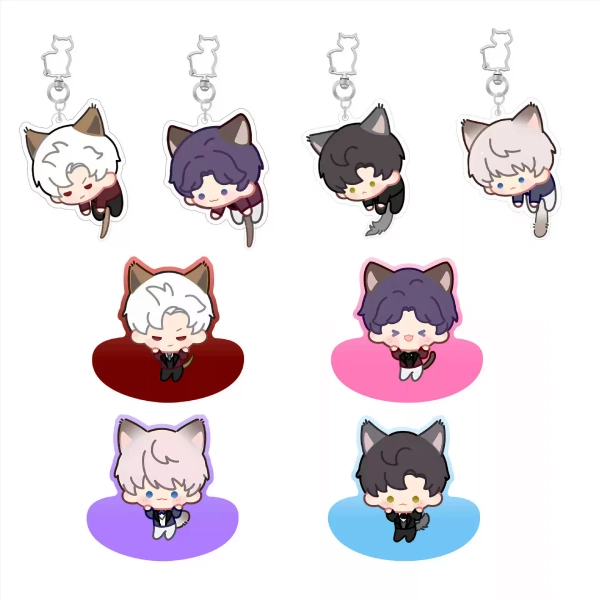 Cat Love and Deepspace Wobble Standee Cute Love and Deepspace Keychains - Standee / Sylus