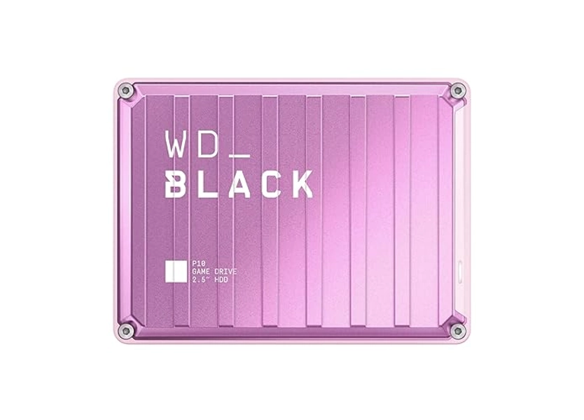WD_BLACK 4TB Pink P10 Game Drive Portable External Hard Drive HDD, Works with PlayStation, Xbox, & PC - WDBZ7D0040BPK-WESN