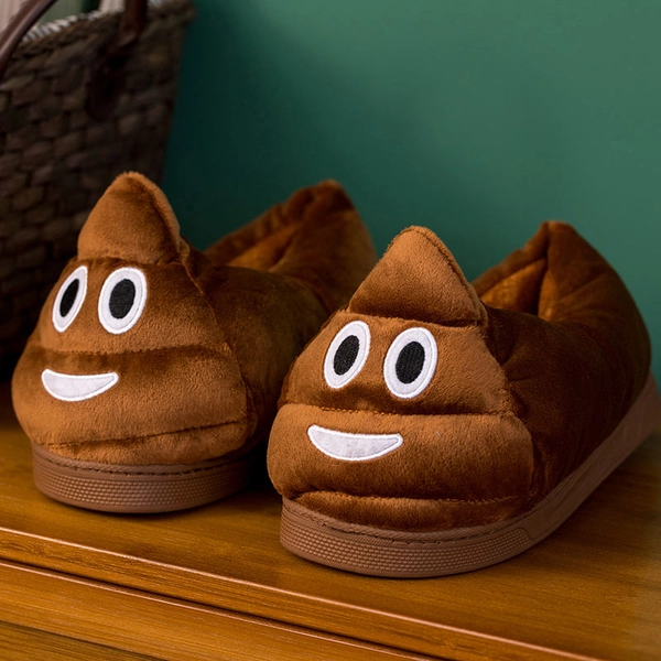 Athena - Cozy Plush Poop Slippers