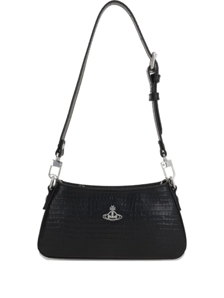 Tasha crocodile-embossed shoulder bag | One Size