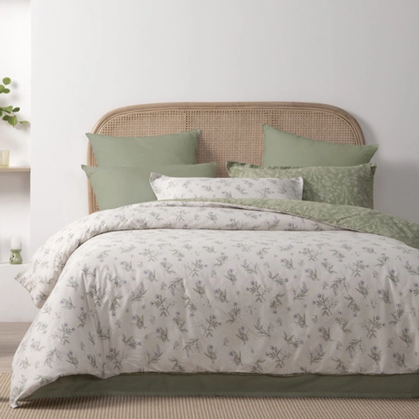 Adelle Reversible Cotton Quilt Cover Set