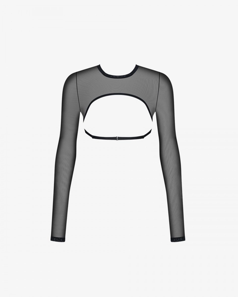 Black Mesh Open Top