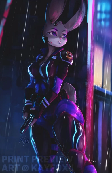 Judy Hopps Furry Art Print