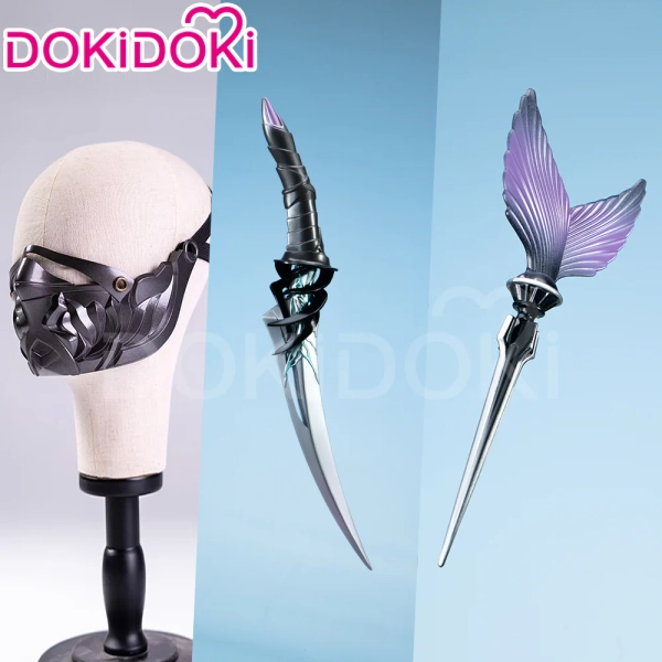 【Mask Ready For Ship】DokiDoki Game Love and Deepspace Cosplay  Abysswalker Rafayel Mask / Knife Prop / Fishtail Dart Props
