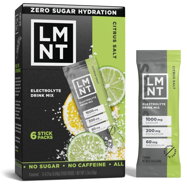 LMNT Zero Sugar Electrolyte Drink Mix - Citrus - 6ct