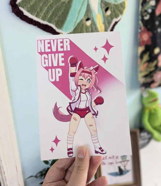 Uma Musume Haru Urara Never Give Up - 5x7 Art Print